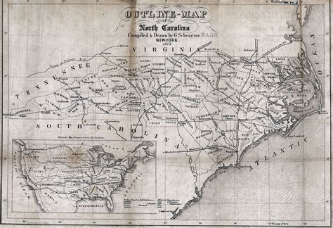 Historical North Carolina Map